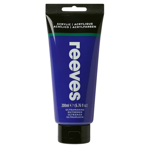 Reeves Artists' Acrylic Colour Ultramarine 200mL